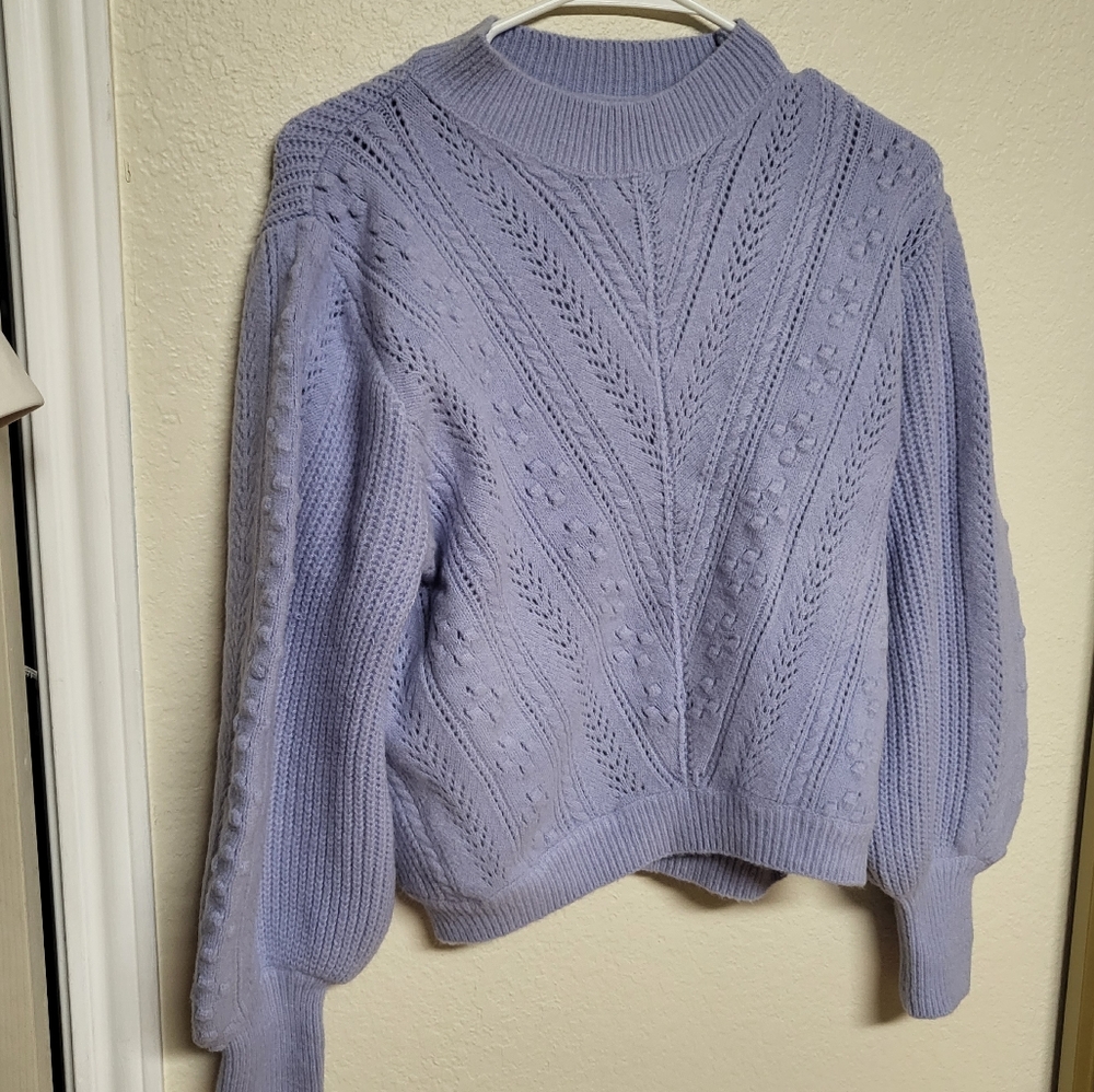 Simple Retro Liliac Cozy Sweater